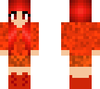 orange red girl