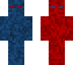 red and blue