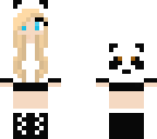 blonde panda girl