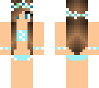 blue bikini girl