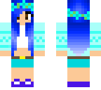 blue hair flower girl2