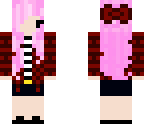 chibi girl with plaid