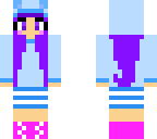 cute blue cat girl