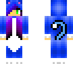 cute blue cat girl