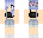 girl with overalls 