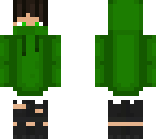 green hoodie