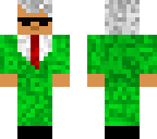 green suit