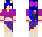 purple and pink neko