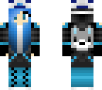 blue gamer girl
