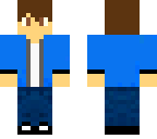 blue shirted boy