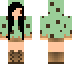 mint with black hair