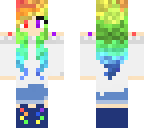 rainbow haired beauty