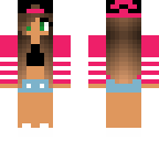 tomboy hot pink green eyes
