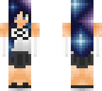 white n black galaxy girl