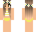 yellow bathing suit girl