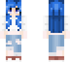 blue haired girl
