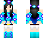 cute blue and purple girl