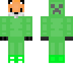 fox in a creeper onsie