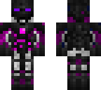futuristic purple tron ender man