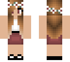 girl dress and flower crown red