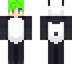 green haired panda boy