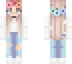 rainbow flower crown