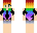 rainbow hair chick