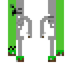 skeleton and creeper