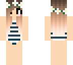 striped one piece