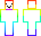 white rainbow guy
