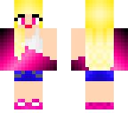 blond girl with mounth