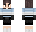 boy skin black blue and white colors