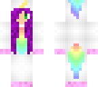purple hair unicorn girl