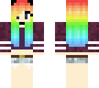 rainbow cat girl