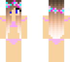 bikini flower crown girl
