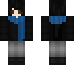 blue scarf