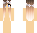 brown hair girl with flowercrown template