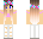 flower crown bikini girl