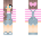 girl with overalls