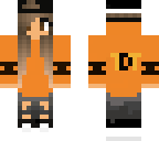 minecraft orange girl