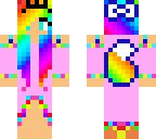 rainbow girl wolf dress