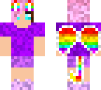 rainbow purple outfit