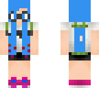 splatoon inkling girl blue