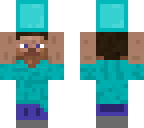 steve holding diamond block