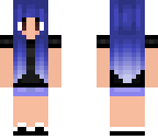 basic girl blue hair