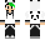 green panda boy