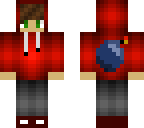 red hoodie boy with bomb