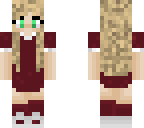 blonde maroon dress