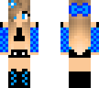 blue blonde girl