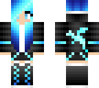 blue gamer girl